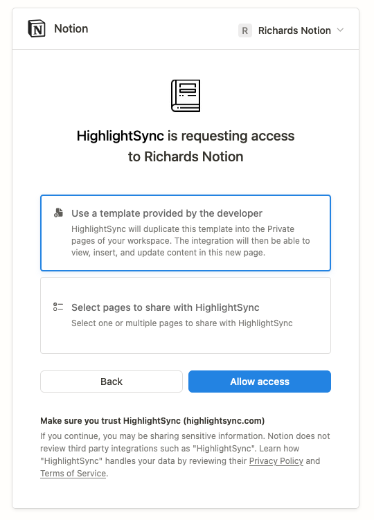 Sync Kindle highlights with Notion using HighlightSync